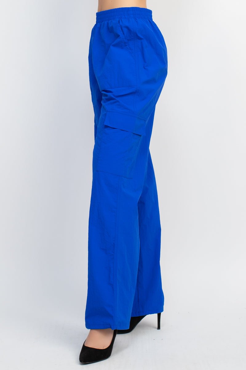 High - rise Cargo Parachute Pants - Flip Flop Dynasty