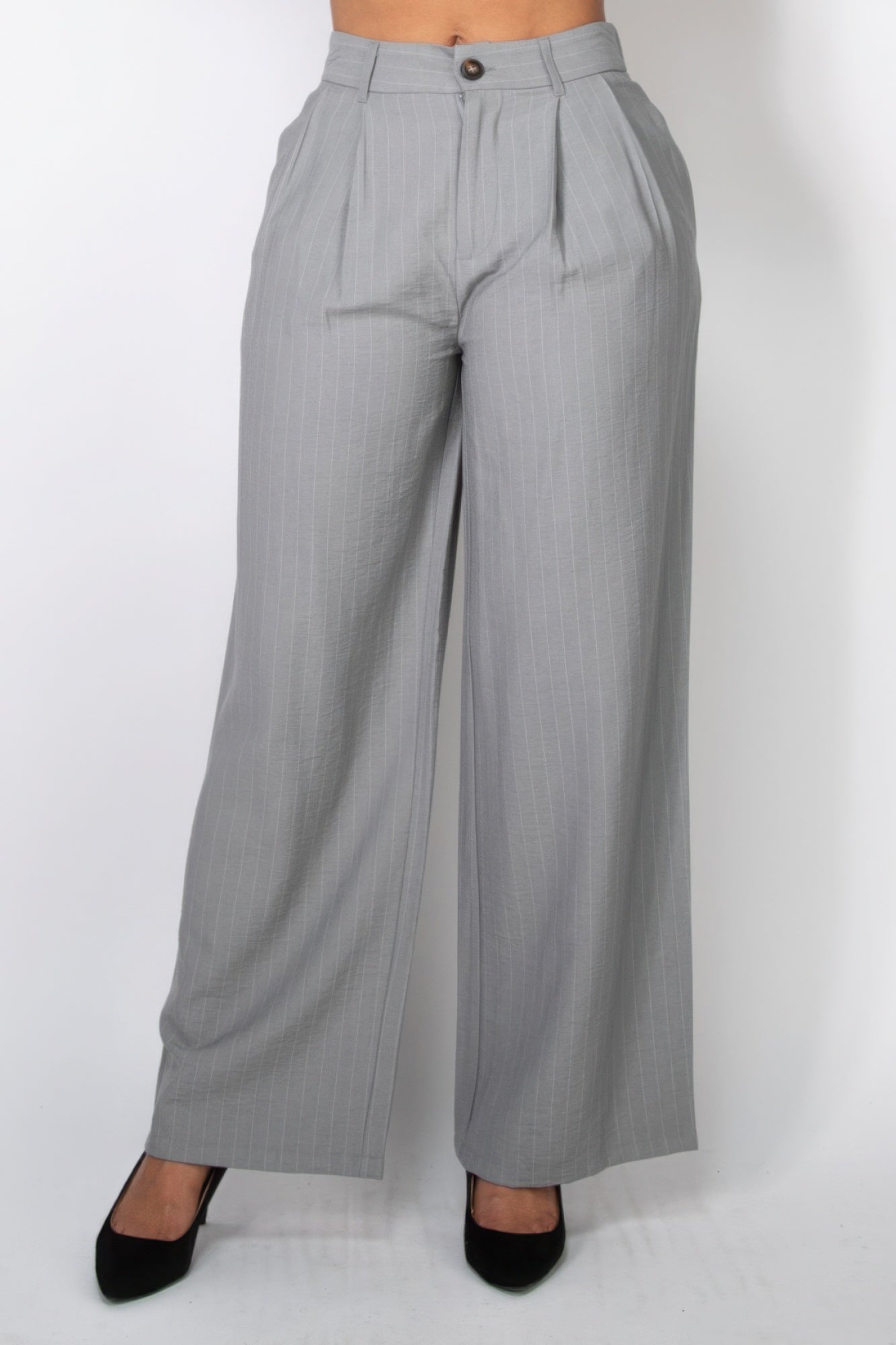 High - rise Stripe Wide Leg Pants - Flip Flop Dynasty