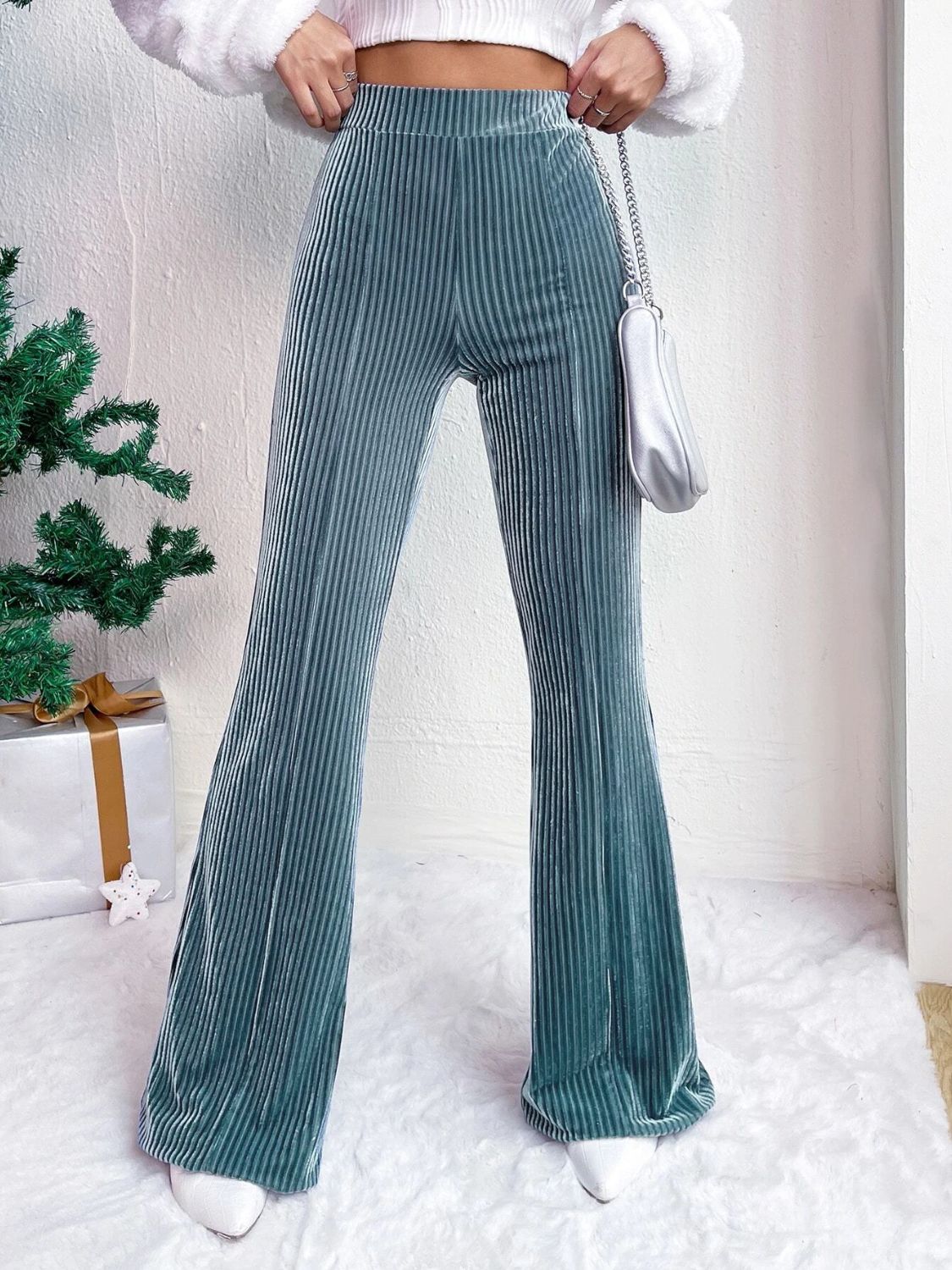High Waist Flare Pants - Flip Flop Dynasty
