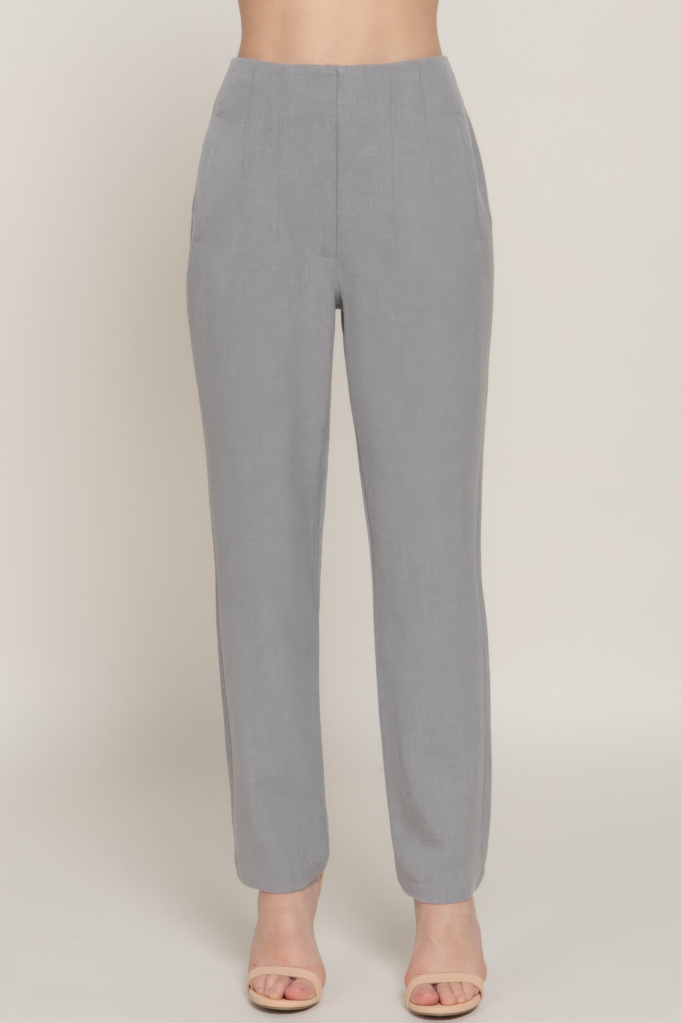 High Waist Pintuck Detail Long Pants - Flip Flop Dynasty