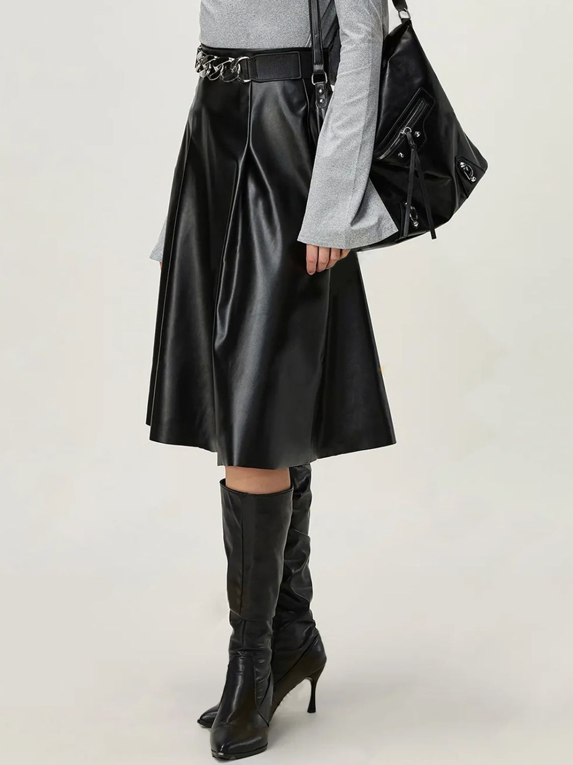 High Waist Skirt with Zipper - Flip Flop Dynasty