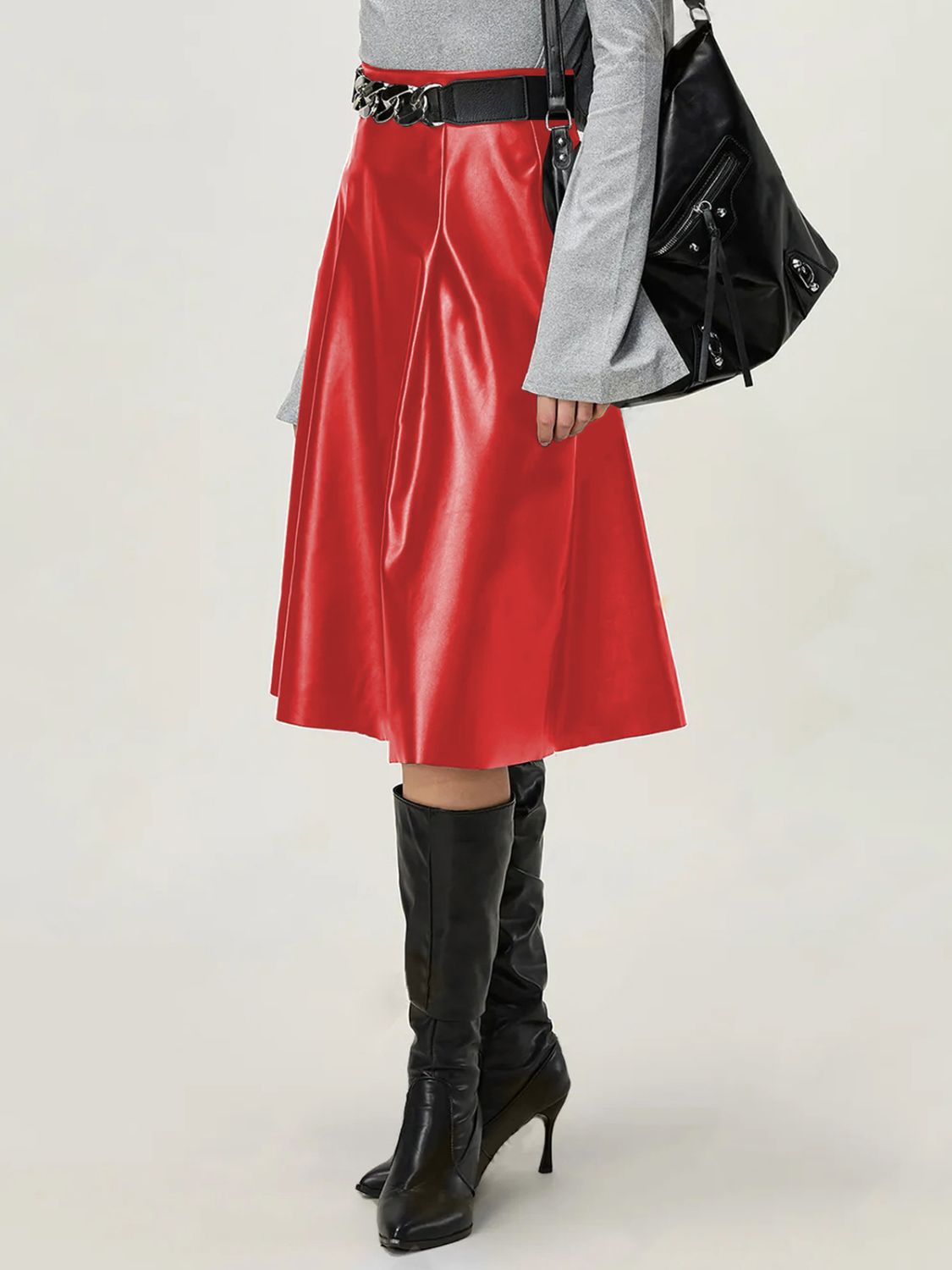 High Waist Skirt with Zipper - Flip Flop Dynasty