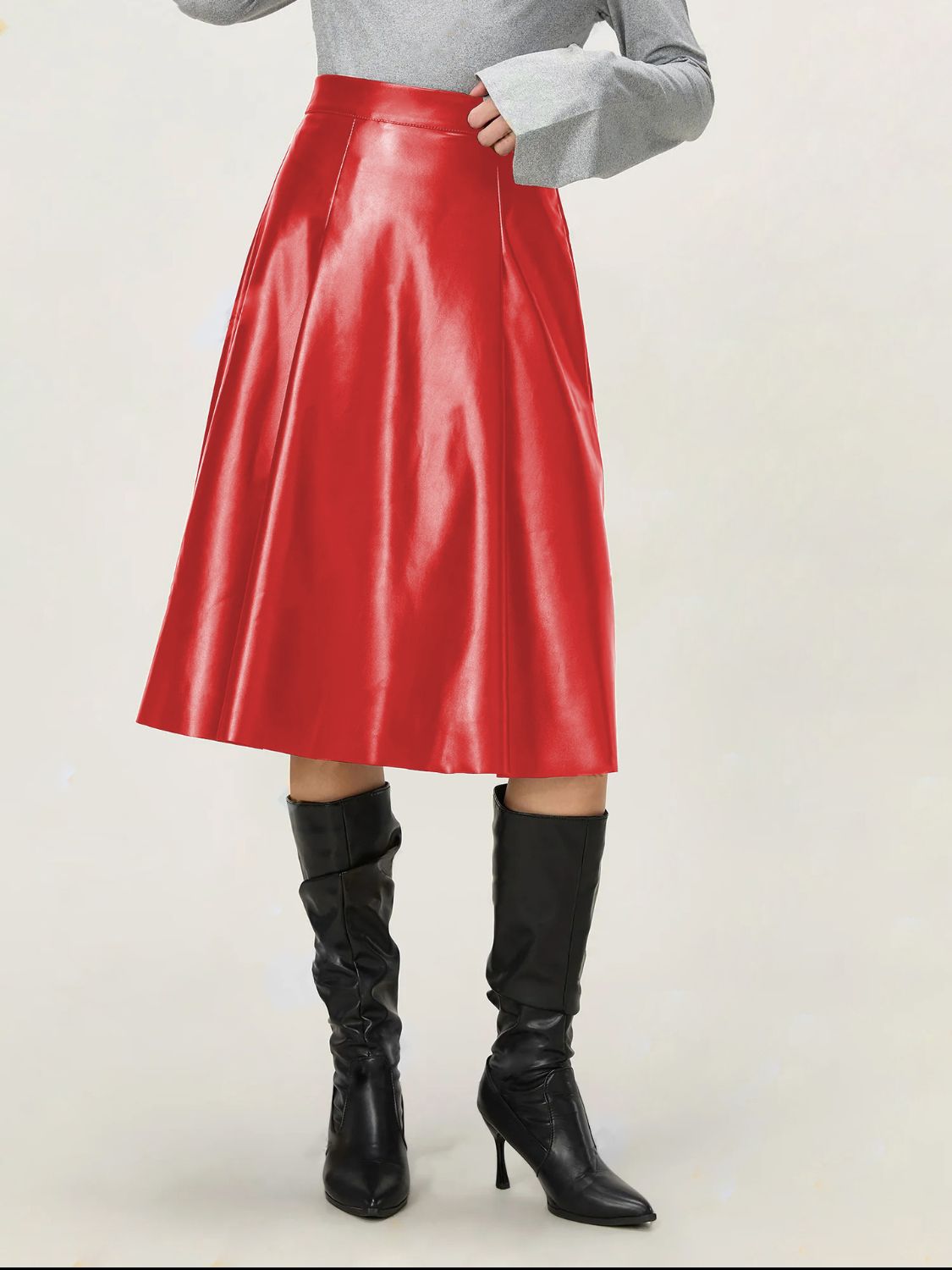 High Waist Skirt with Zipper - Flip Flop Dynasty