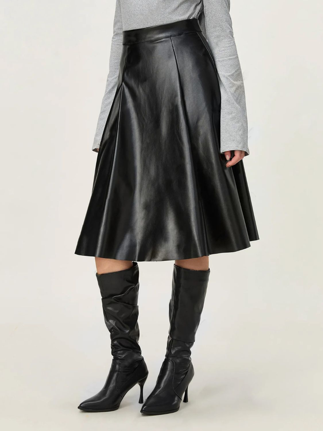 High Waist Skirt with Zipper - Flip Flop Dynasty