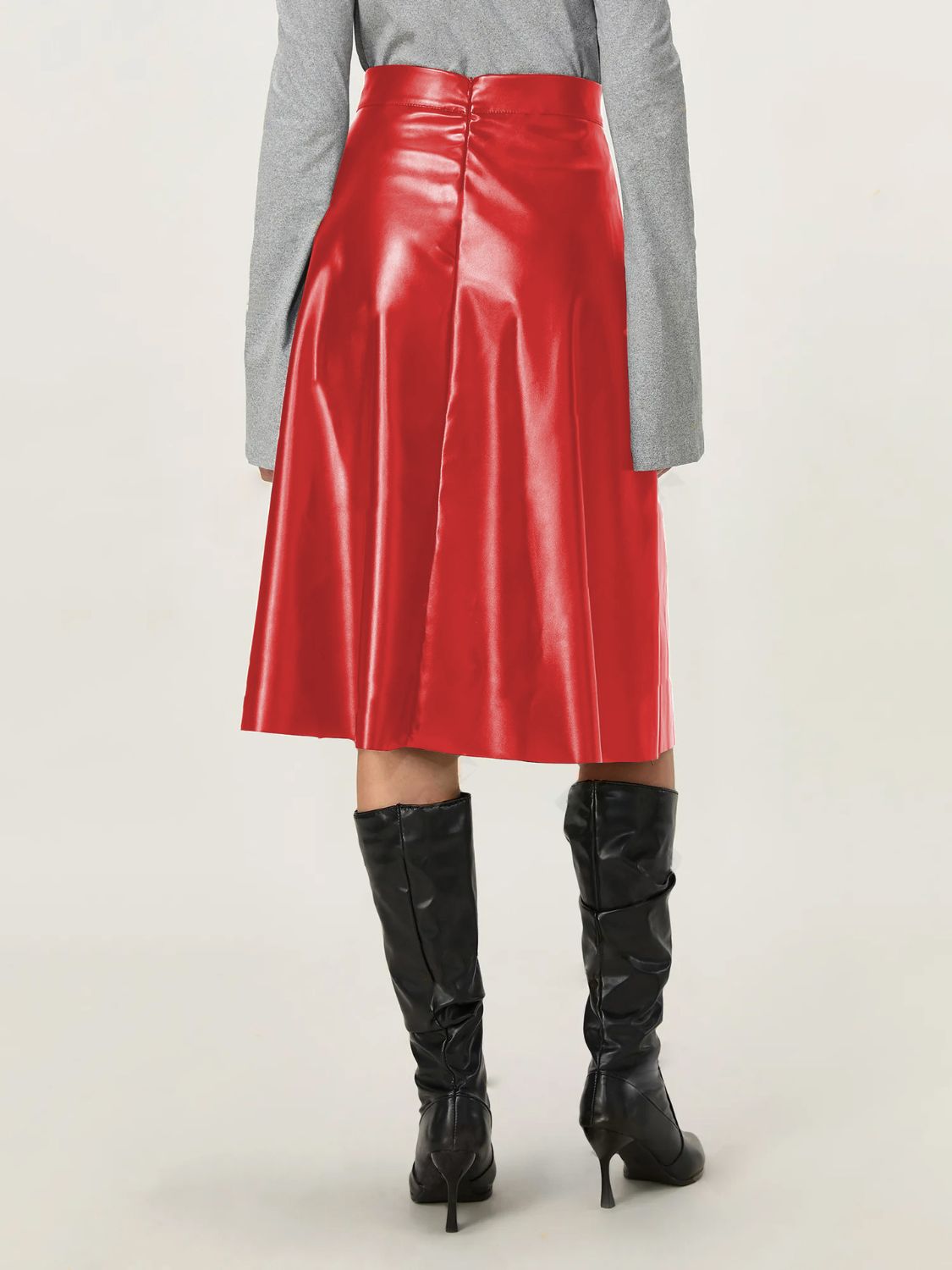 High Waist Skirt with Zipper - Flip Flop Dynasty