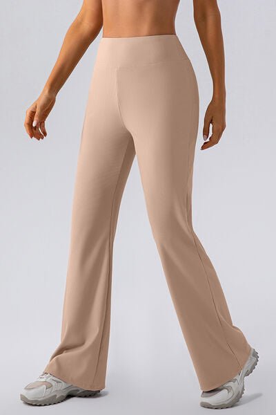 High Waist Straight Active Pants - Flip Flop Dynasty