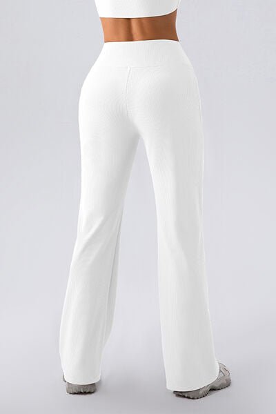 High Waist Straight Active Pants - Flip Flop Dynasty