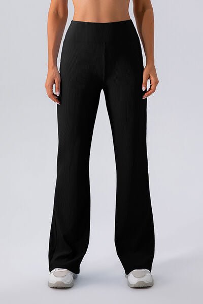 High Waist Straight Active Pants - Flip Flop Dynasty