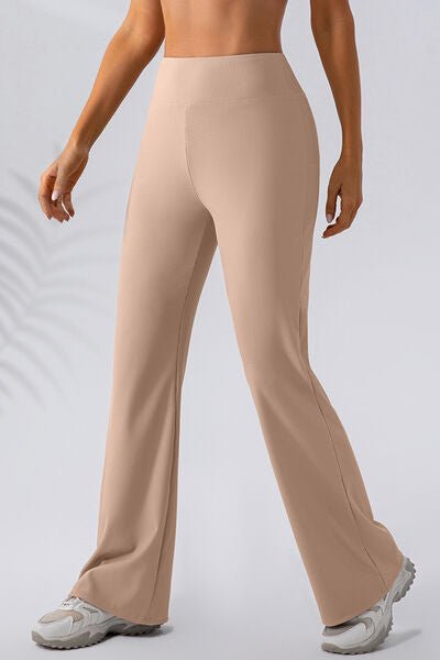 High Waist Straight Active Pants - Flip Flop Dynasty