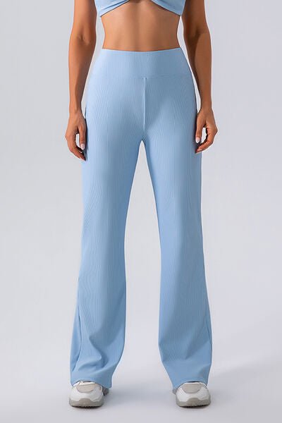 High Waist Straight Active Pants - Flip Flop Dynasty