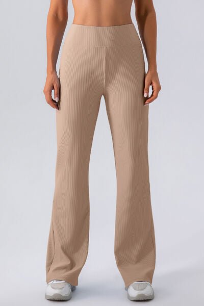 High Waist Straight Active Pants - Flip Flop Dynasty