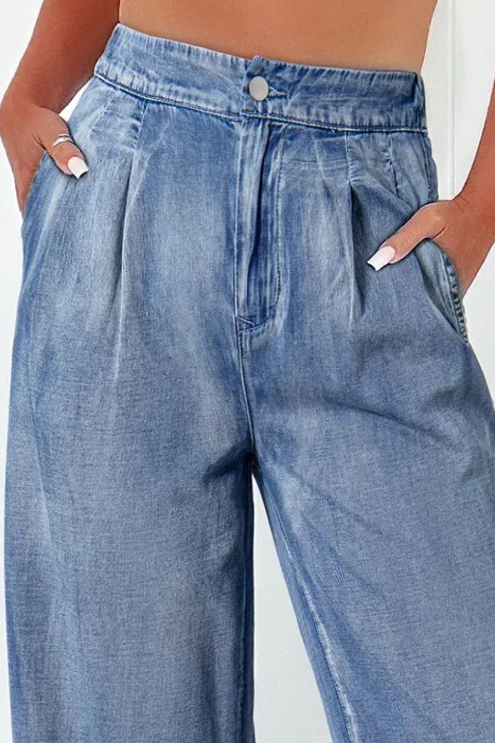 High Waist Wide Leg Jeans - Flip Flop Dynasty