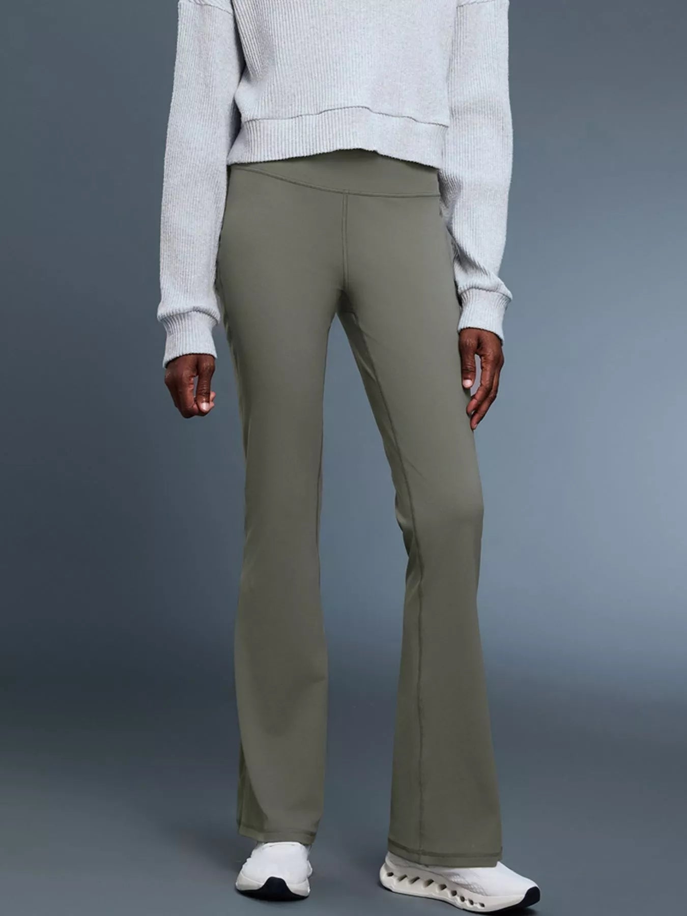 High - Waisted Flare Active Pants - Flip Flop Dynasty