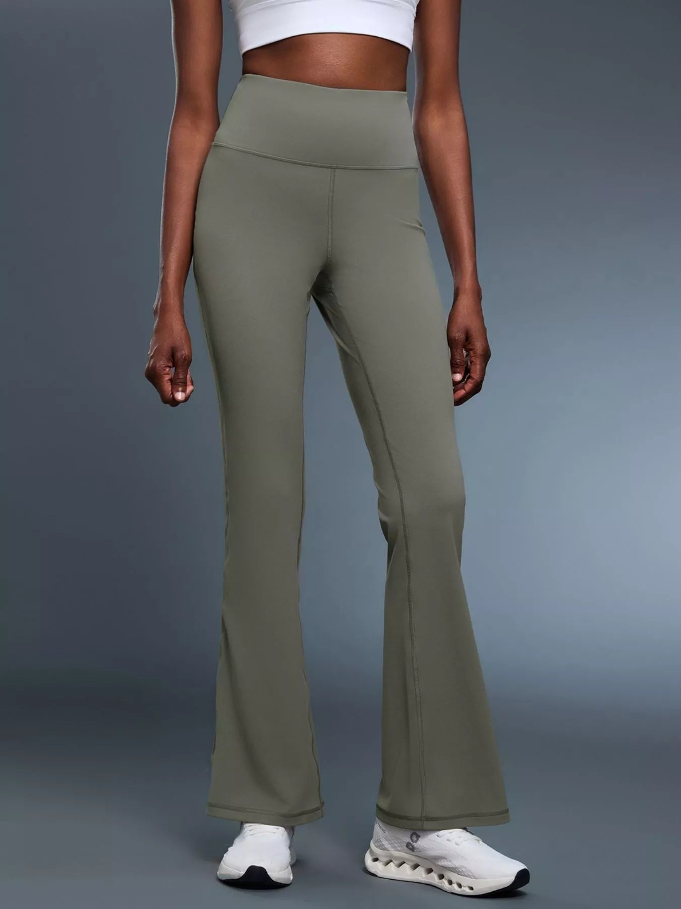 High - Waisted Flare Active Pants - Flip Flop Dynasty