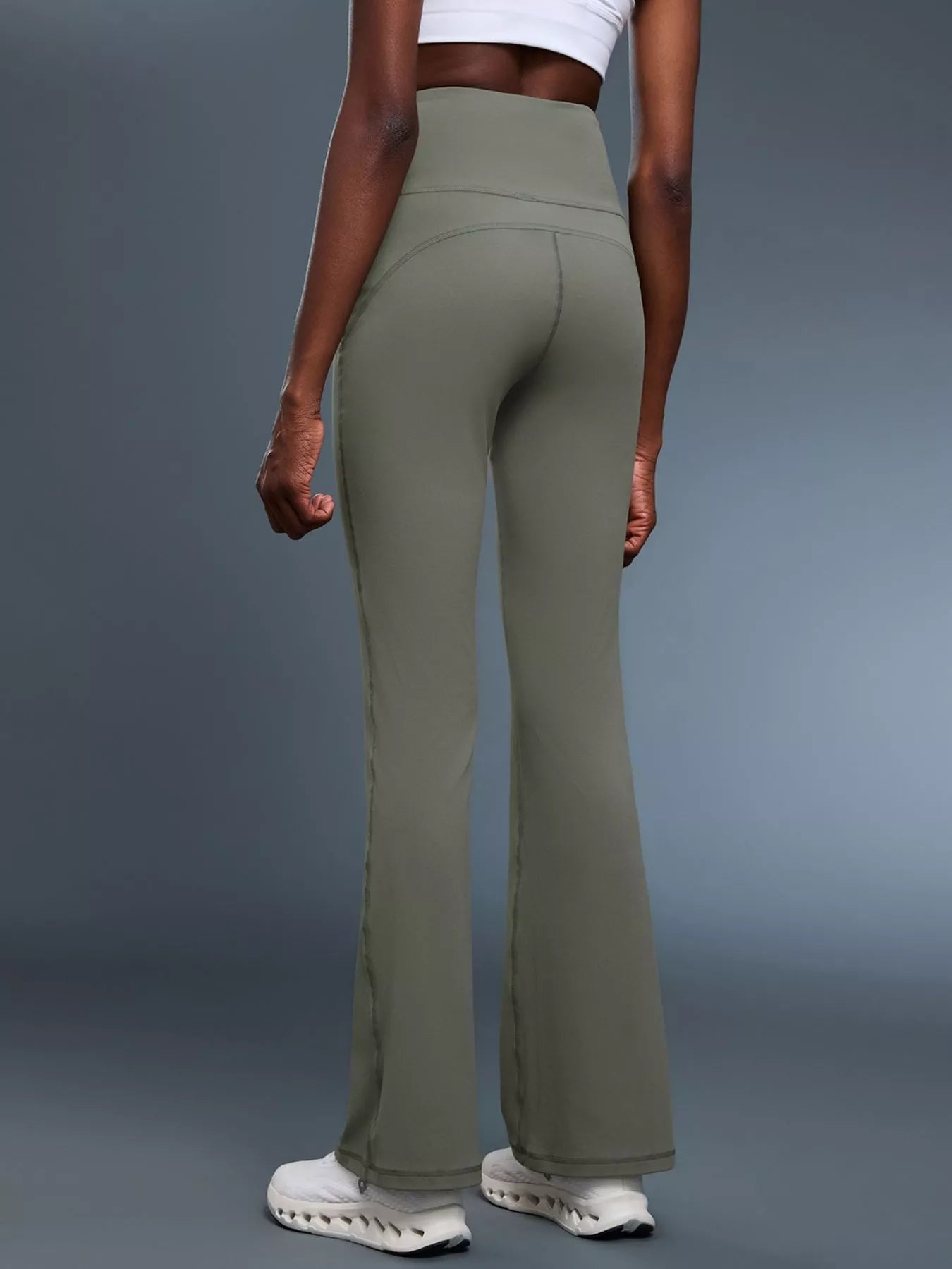 High - Waisted Flare Active Pants - Flip Flop Dynasty