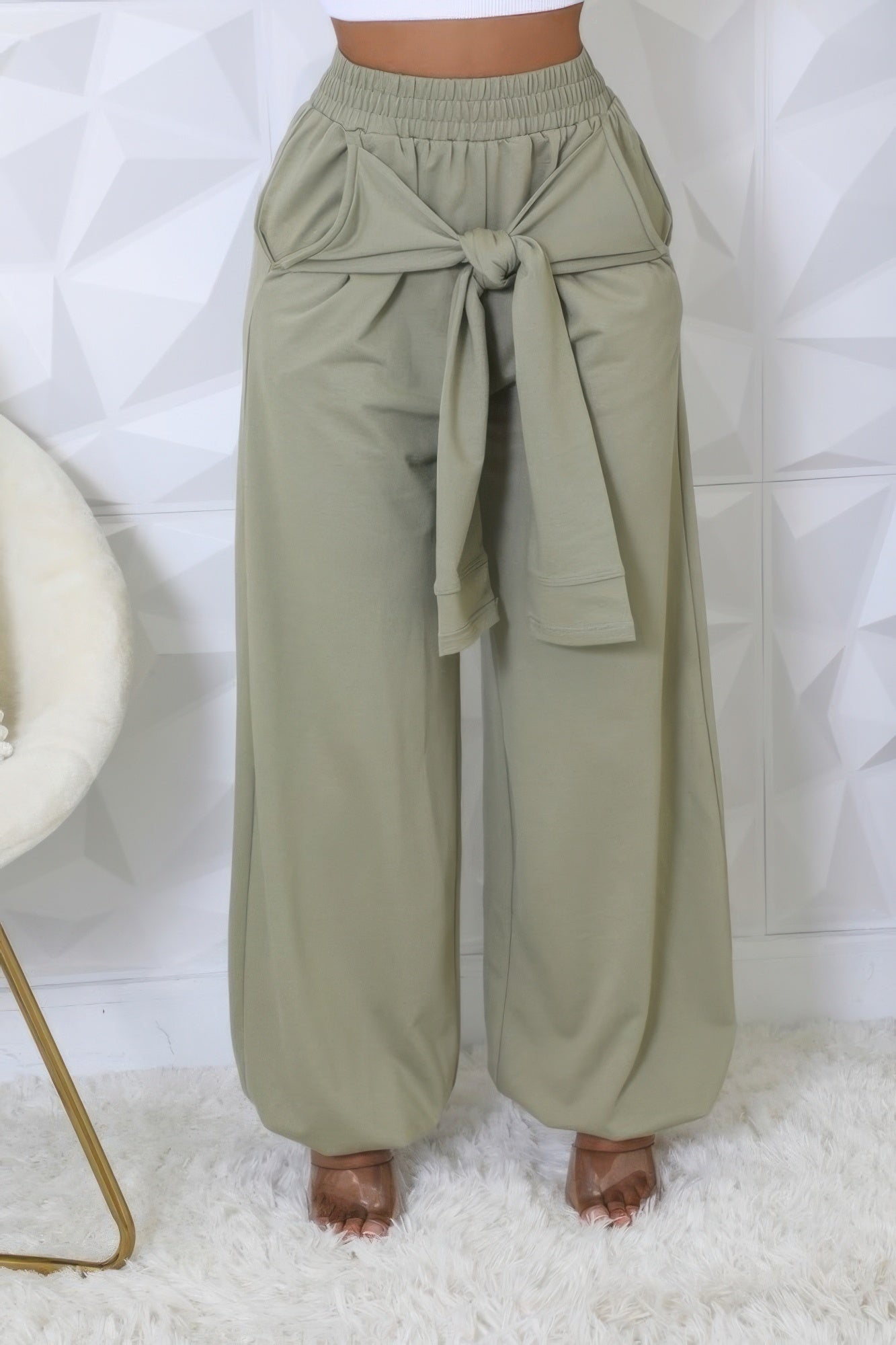 High - waisted Stretch Pants - Flip Flop Dynasty