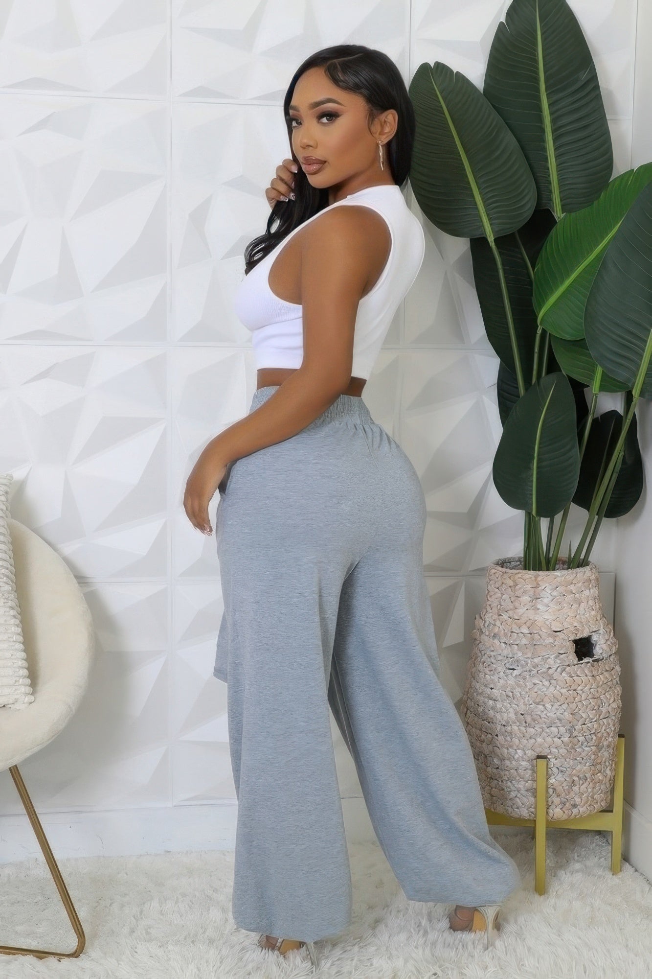 High - waisted Stretch Pants - Flip Flop Dynasty