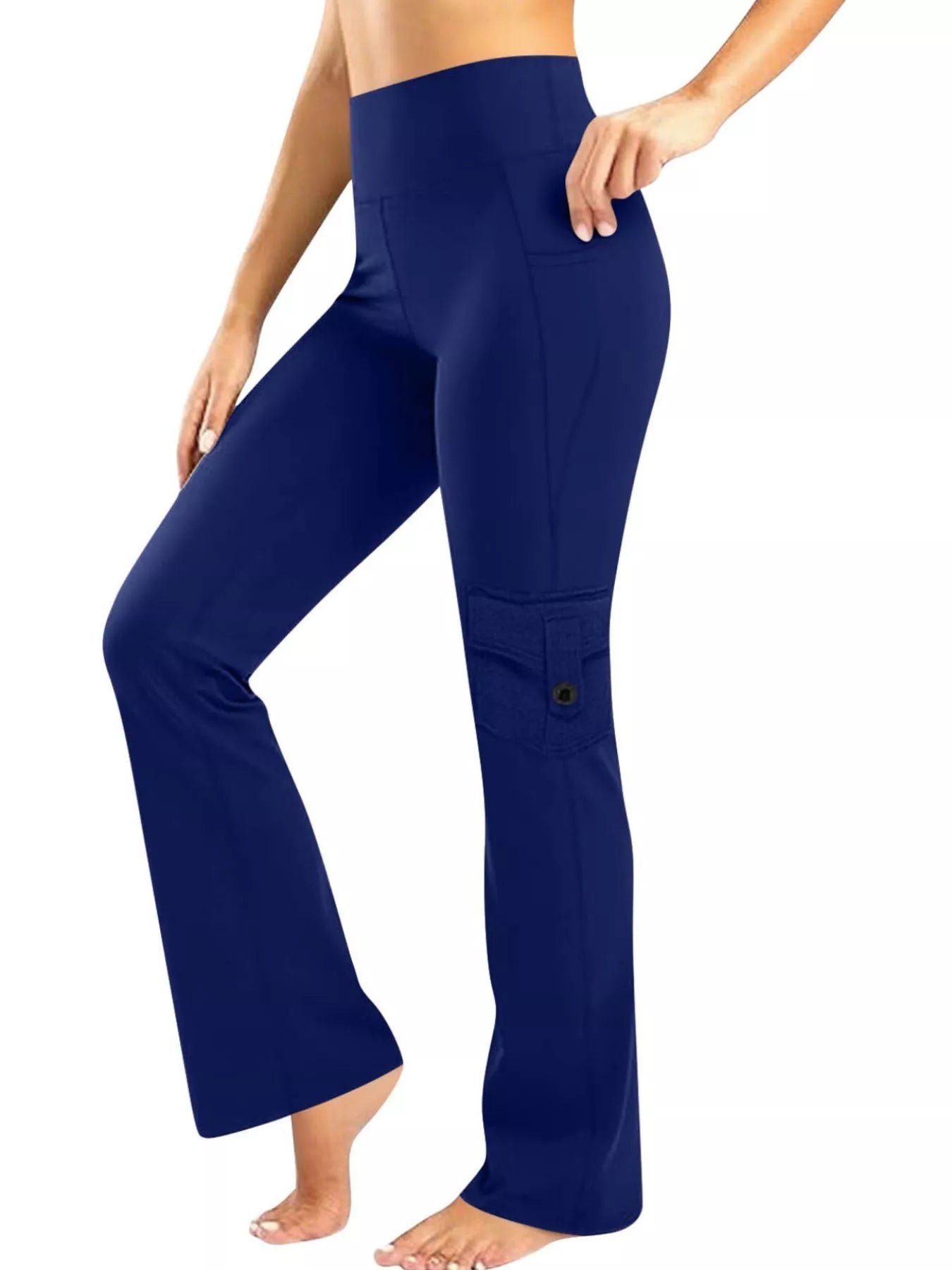 High - Waisted Yoga Pants with Pockets - Flip Flop Dynasty
