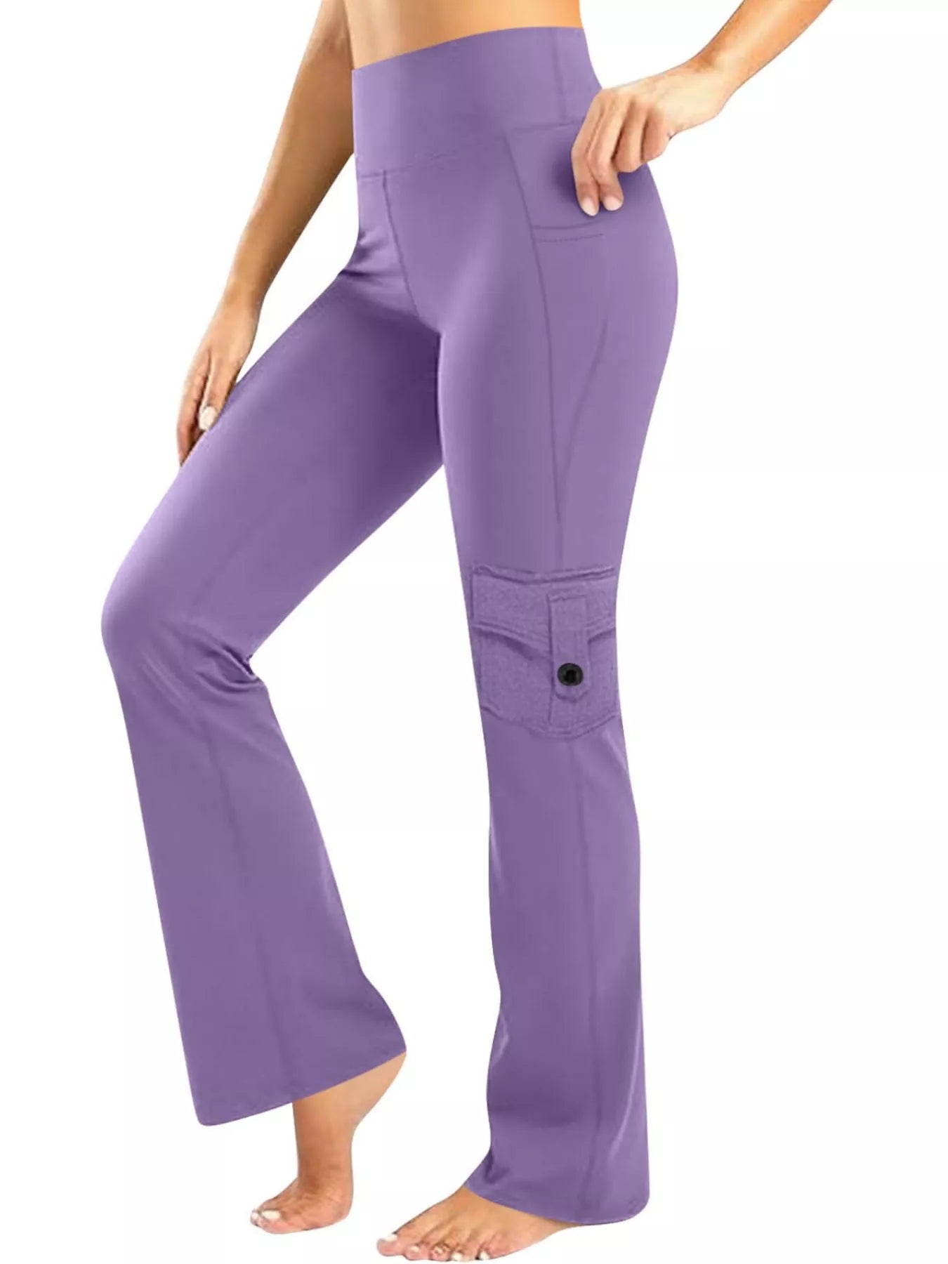 High - Waisted Yoga Pants with Pockets - Flip Flop Dynasty