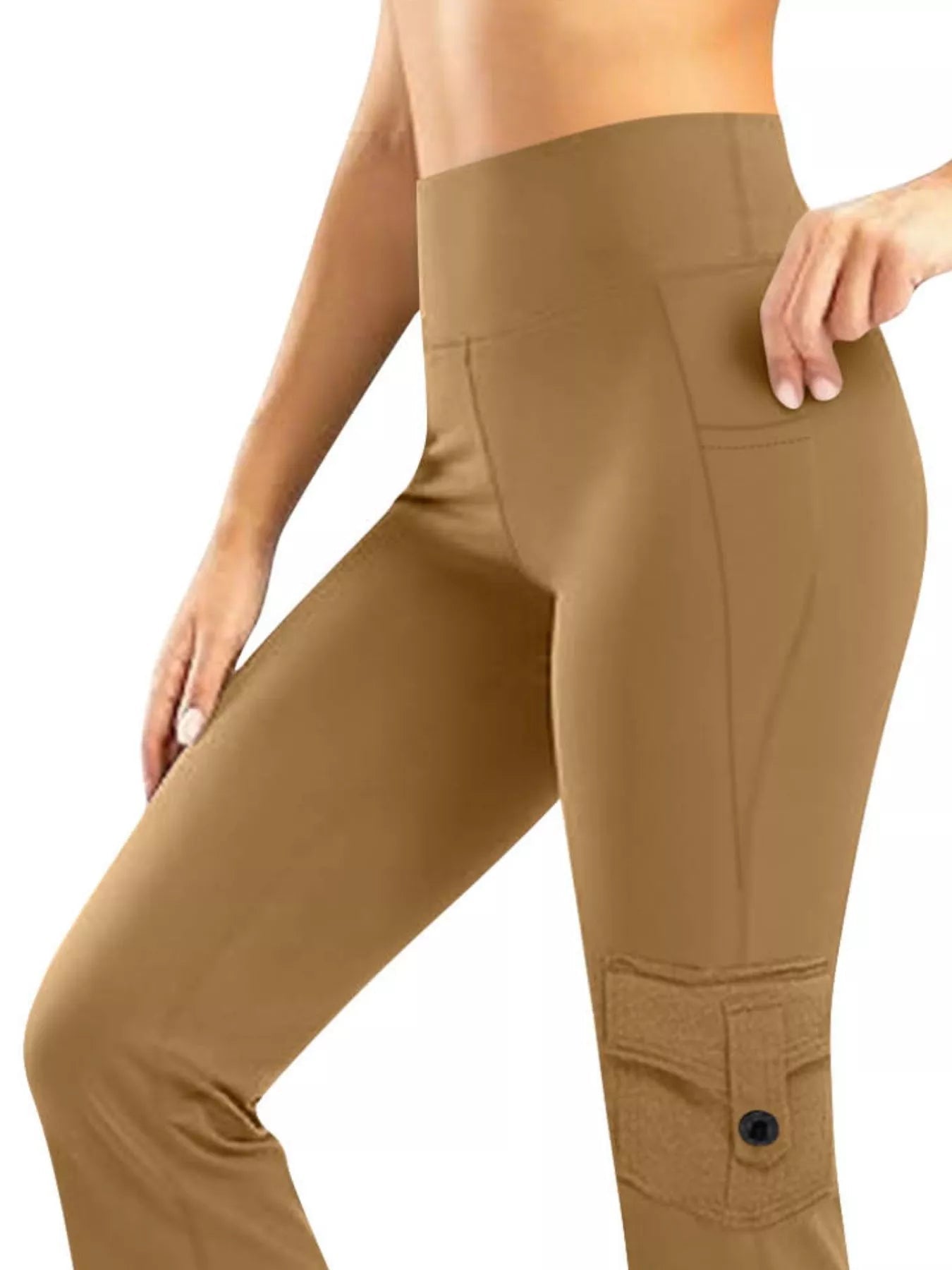 High - Waisted Yoga Pants with Pockets - Flip Flop Dynasty