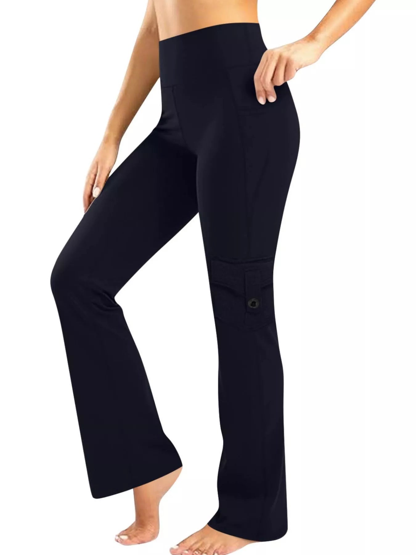 High - Waisted Yoga Pants with Pockets - Flip Flop Dynasty