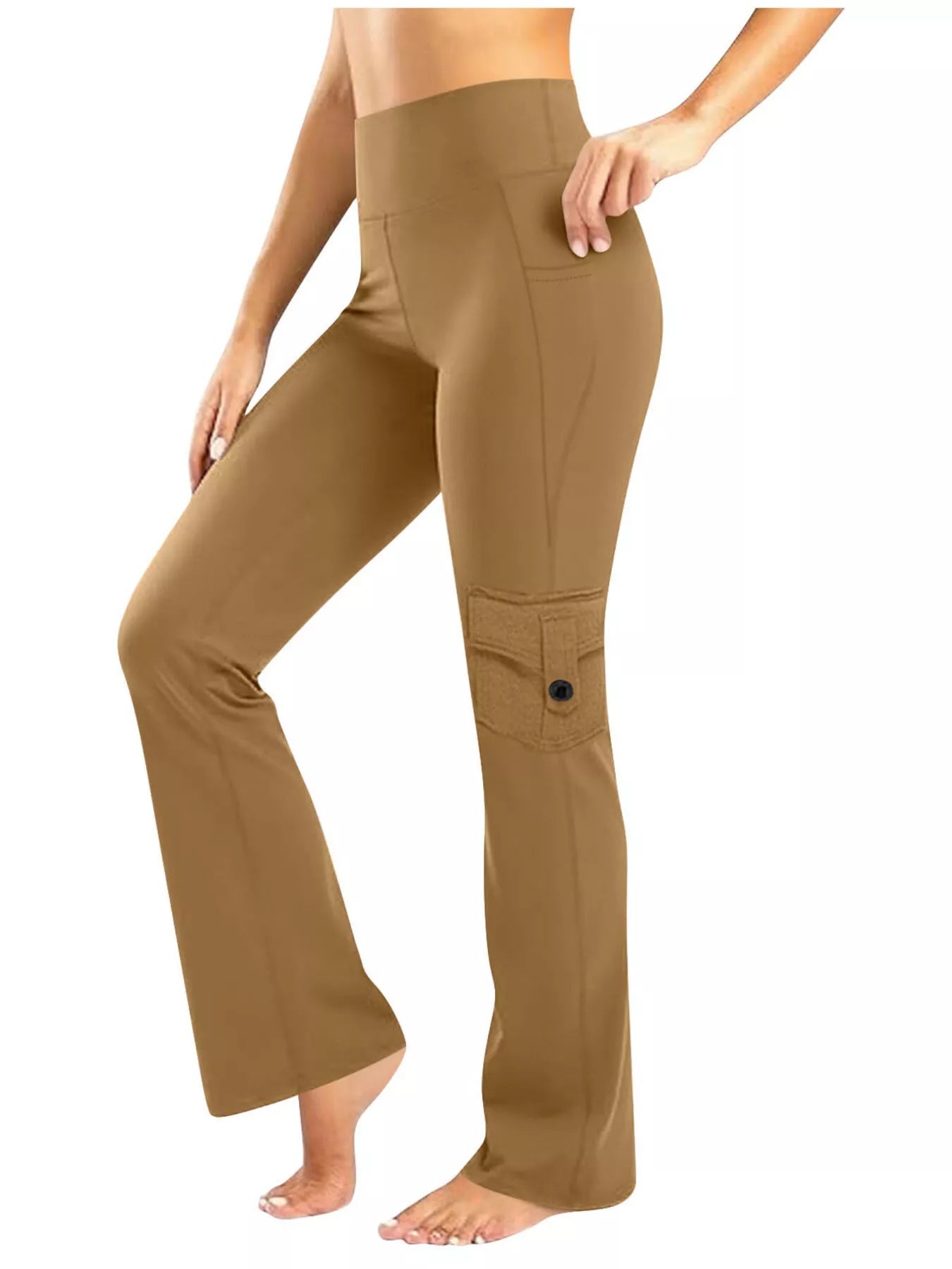 High - Waisted Yoga Pants with Pockets - Flip Flop Dynasty