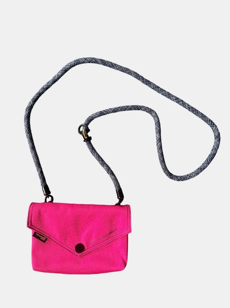 Himawari Solid Color Envelope Shape Crossbody Bag with Removable Strap - Flip Flop Dynasty