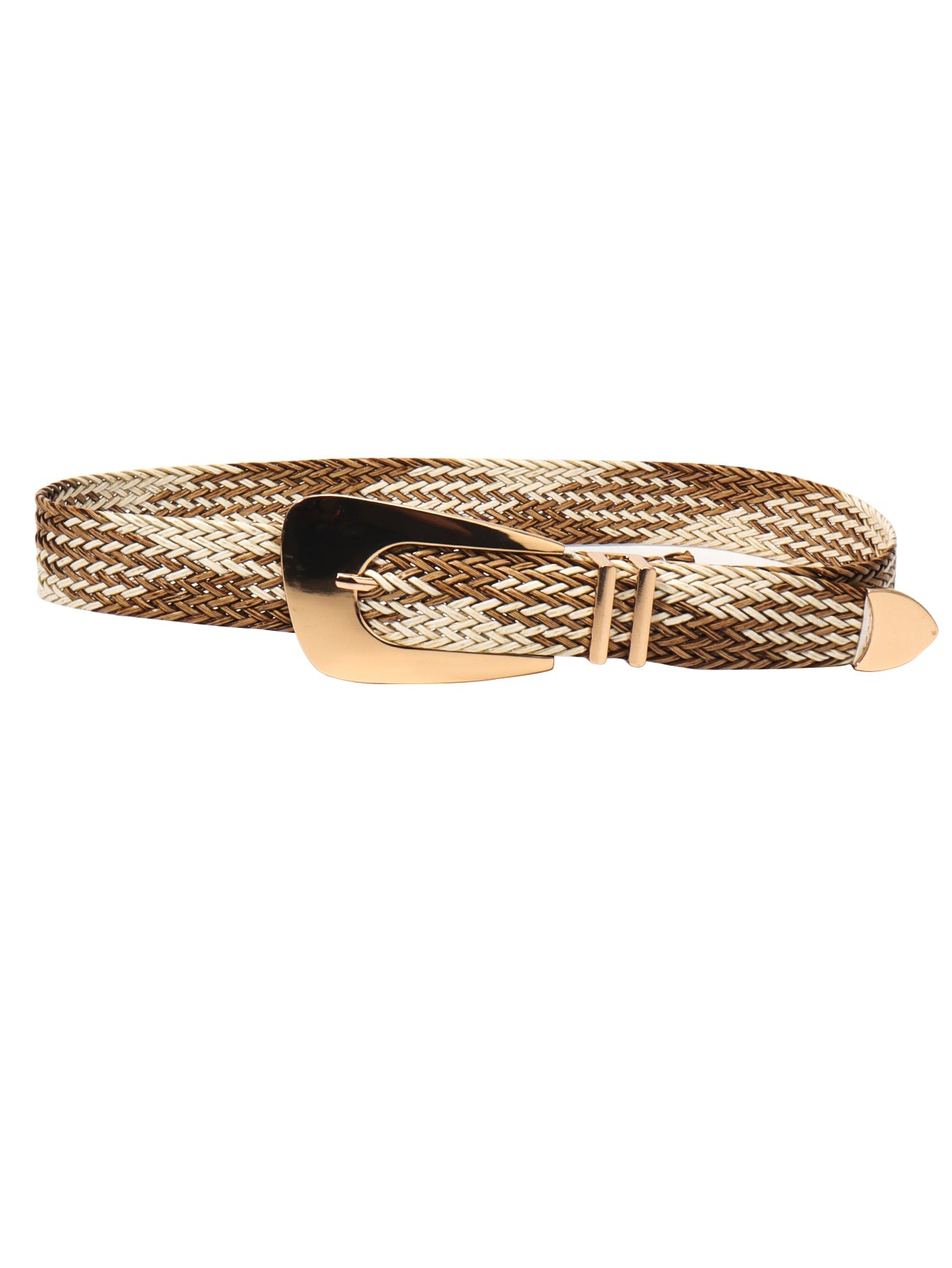 Irregular Buckle Braid Belt - Flip Flop Dynasty