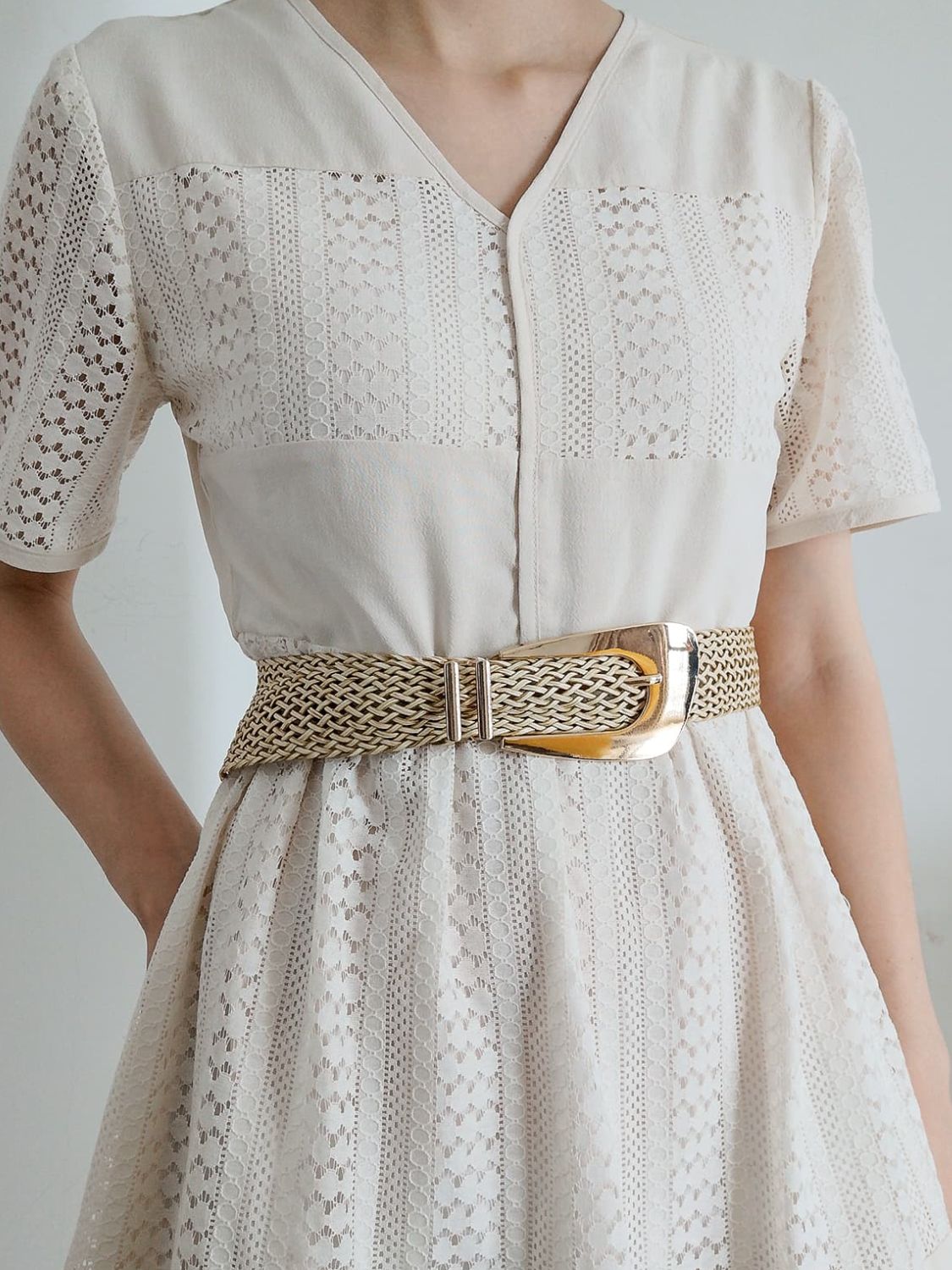 Irregular Buckle Braid Belt - Flip Flop Dynasty