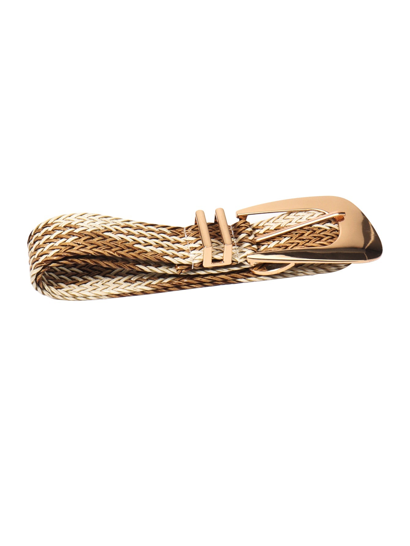 Irregular Buckle Braid Belt - Flip Flop Dynasty