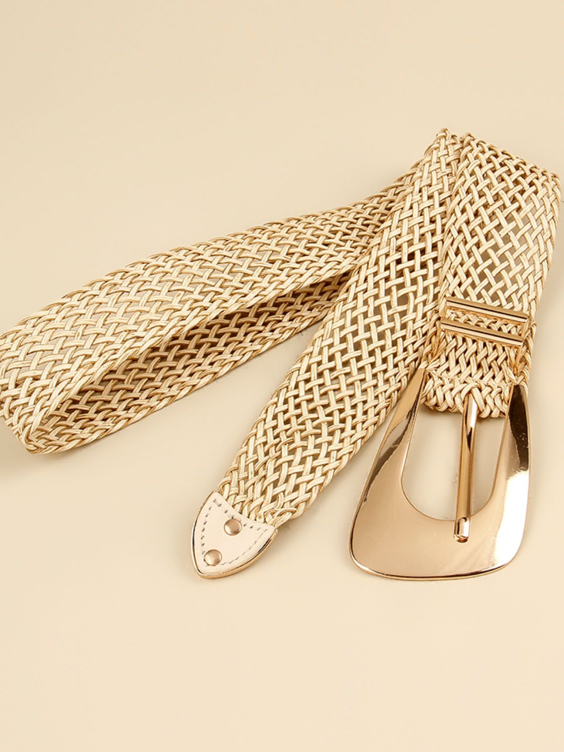 Irregular Buckle Braid Belt - Flip Flop Dynasty