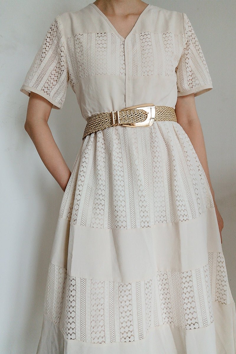 Irregular Buckle Braid Belt - Flip Flop Dynasty