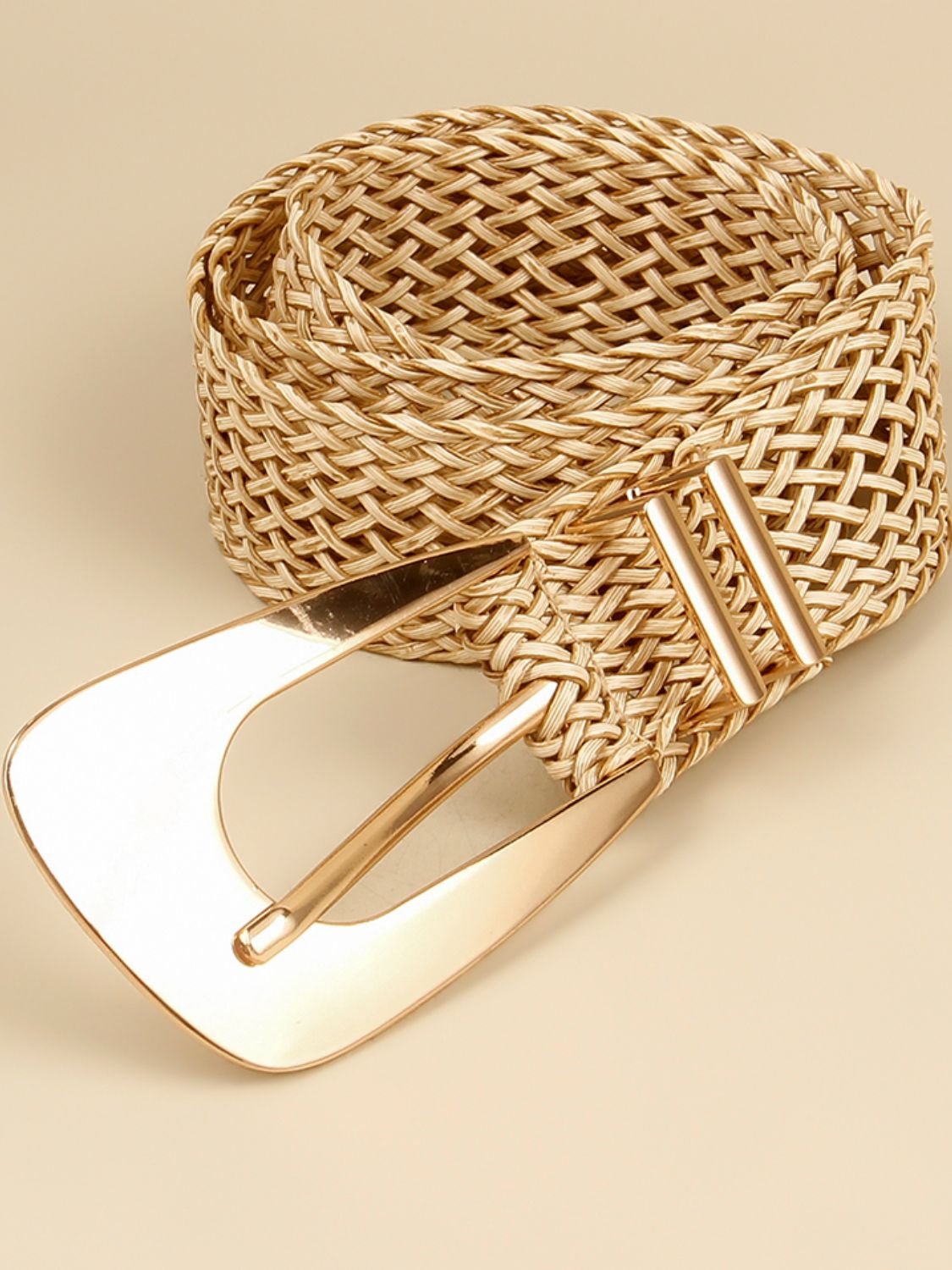Irregular Buckle Braid Belt - Flip Flop Dynasty