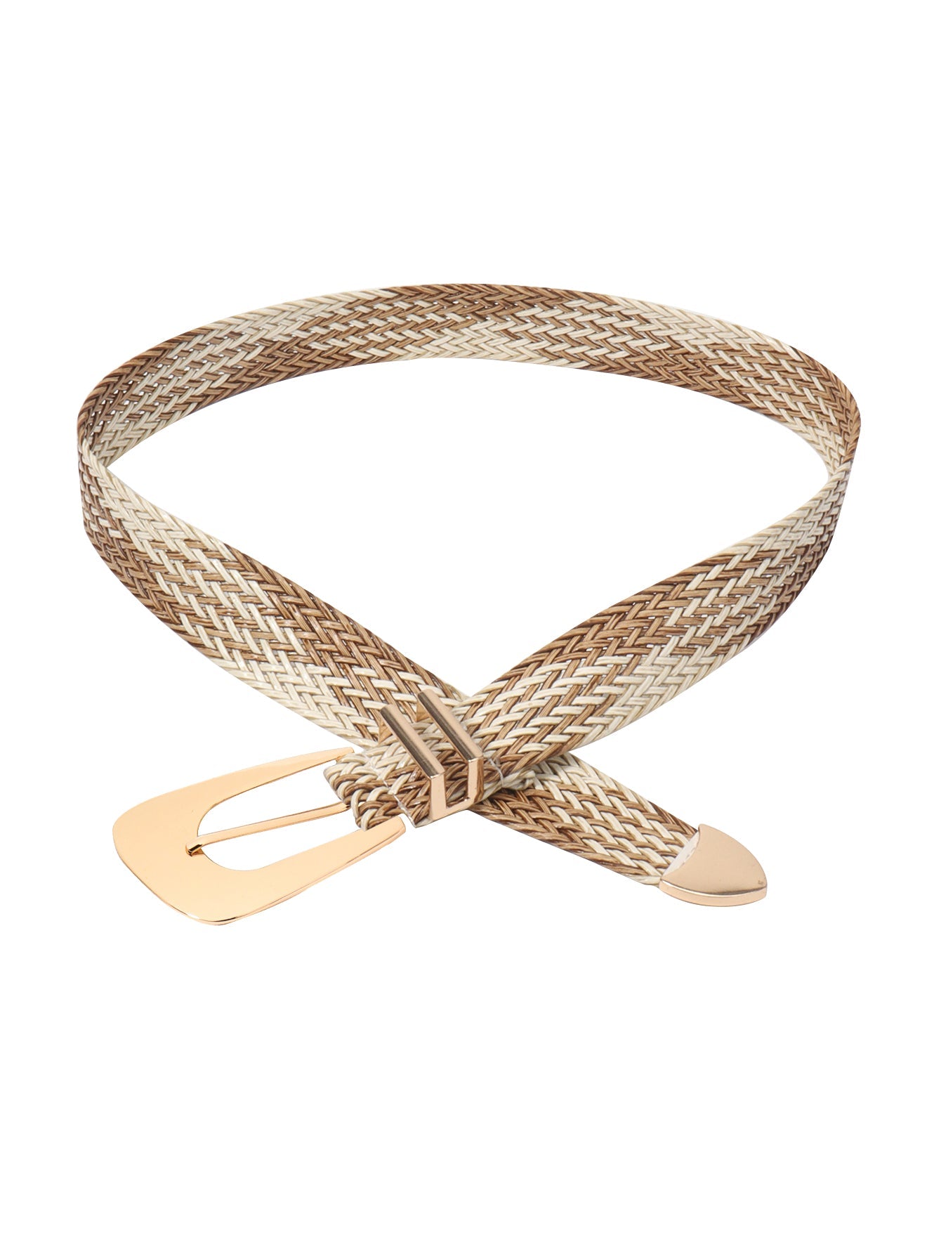 Irregular Buckle Braid Belt - Flip Flop Dynasty