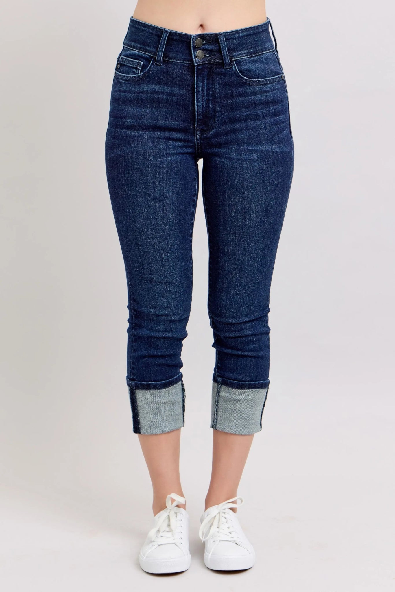 Judy Blue High - Waist Double Waist Band Skinny Jeans - Flip Flop Dynasty