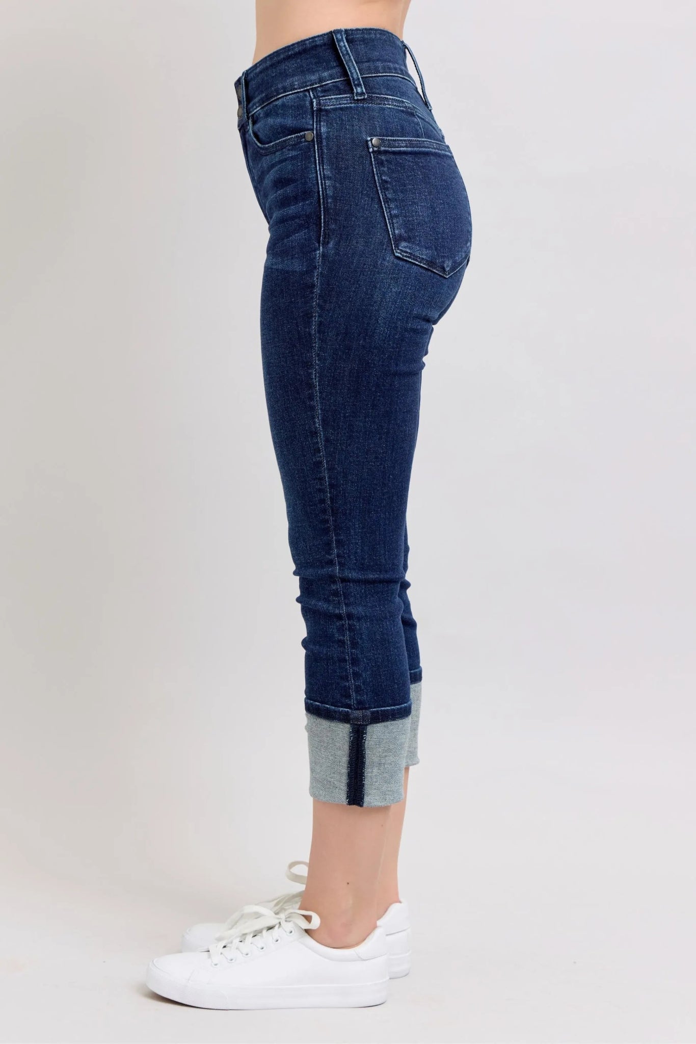 Judy Blue High - Waist Double Waist Band Skinny Jeans - Flip Flop Dynasty