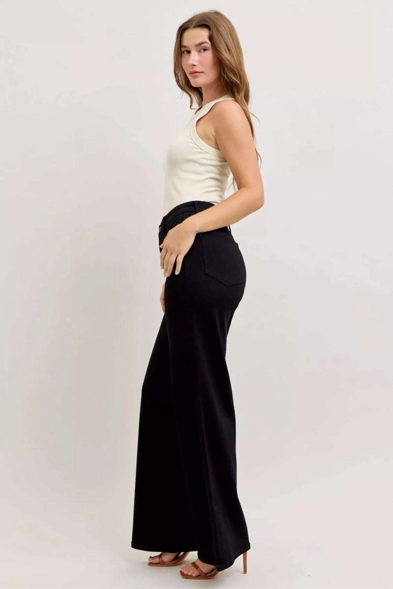 Judy Blue High - Waisted Wide Leg Jeans - Flip Flop Dynasty