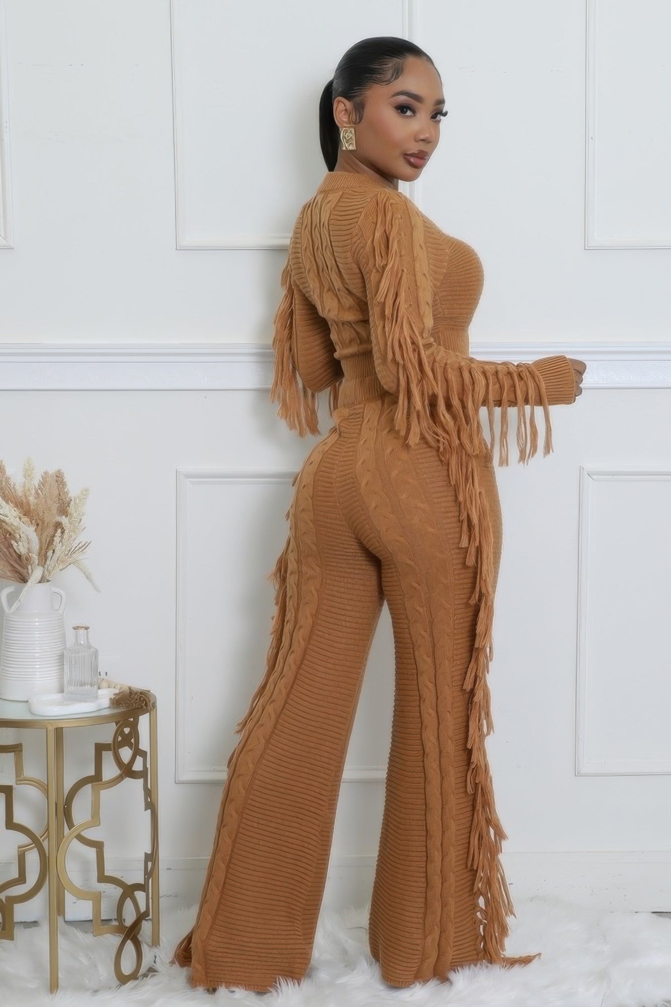 Knitted Stretch Pant Set - Flip Flop Dynasty