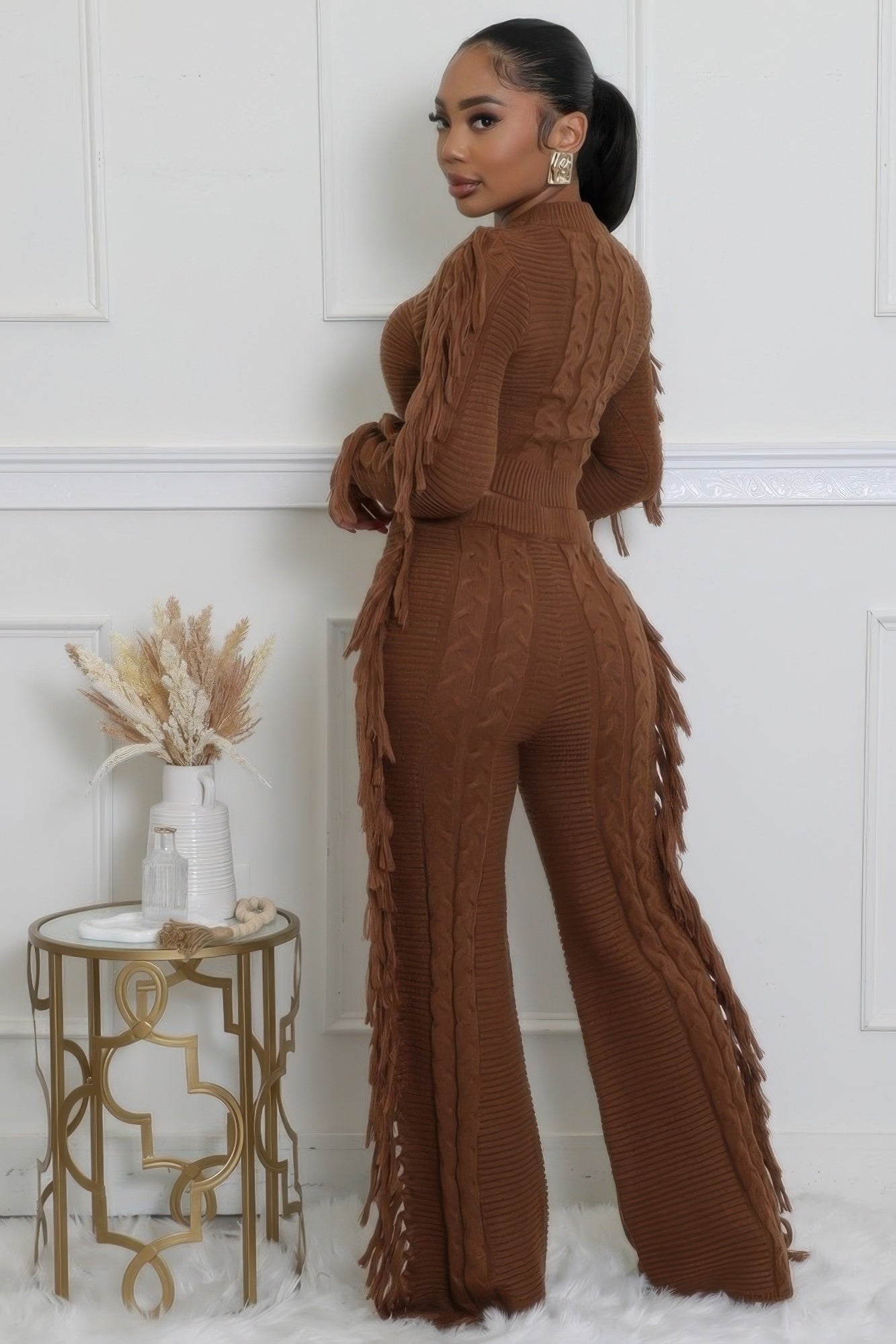 Knitted Stretch Pant Set - Flip Flop Dynasty