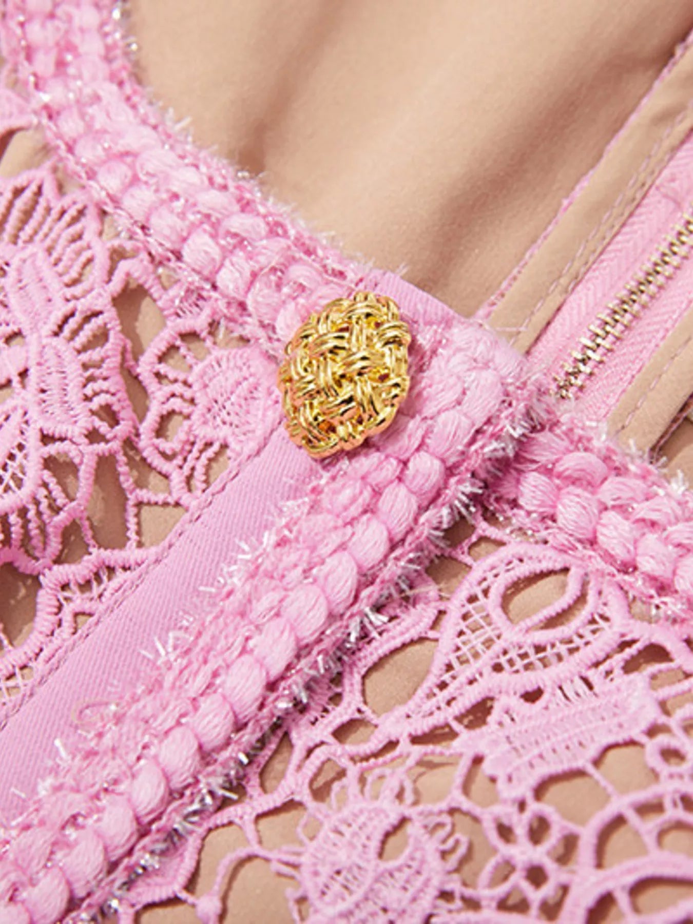 Lace Button-Up Midi Dress - Flip Flop Dynasty