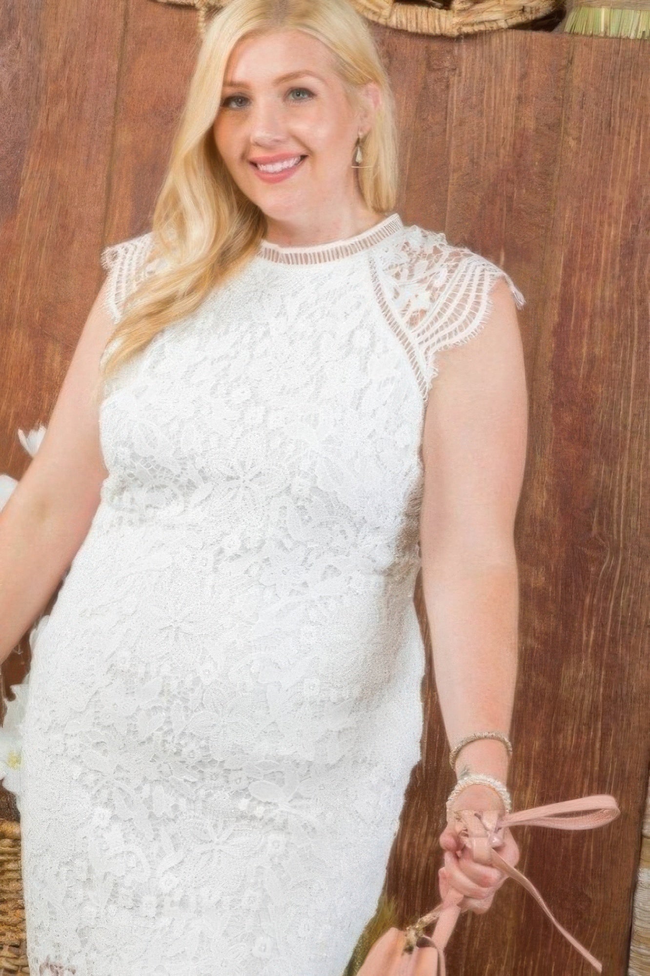 Lace Crochet Mini Raglan Dress With Zipper Back - Flip Flop Dynasty