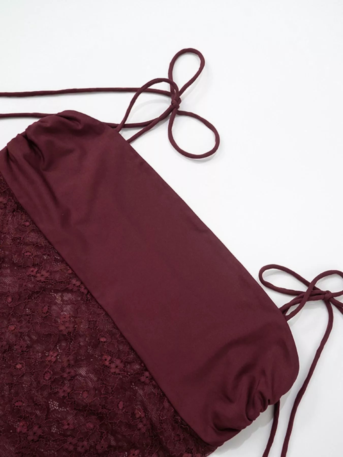 Lace Cutout Tie Shoulder Maxi Dress - Flip Flop Dynasty