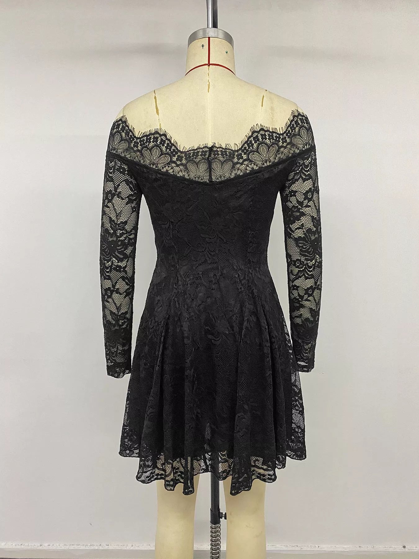 Lace Off Shoulder Mini Dress - Flip Flop Dynasty