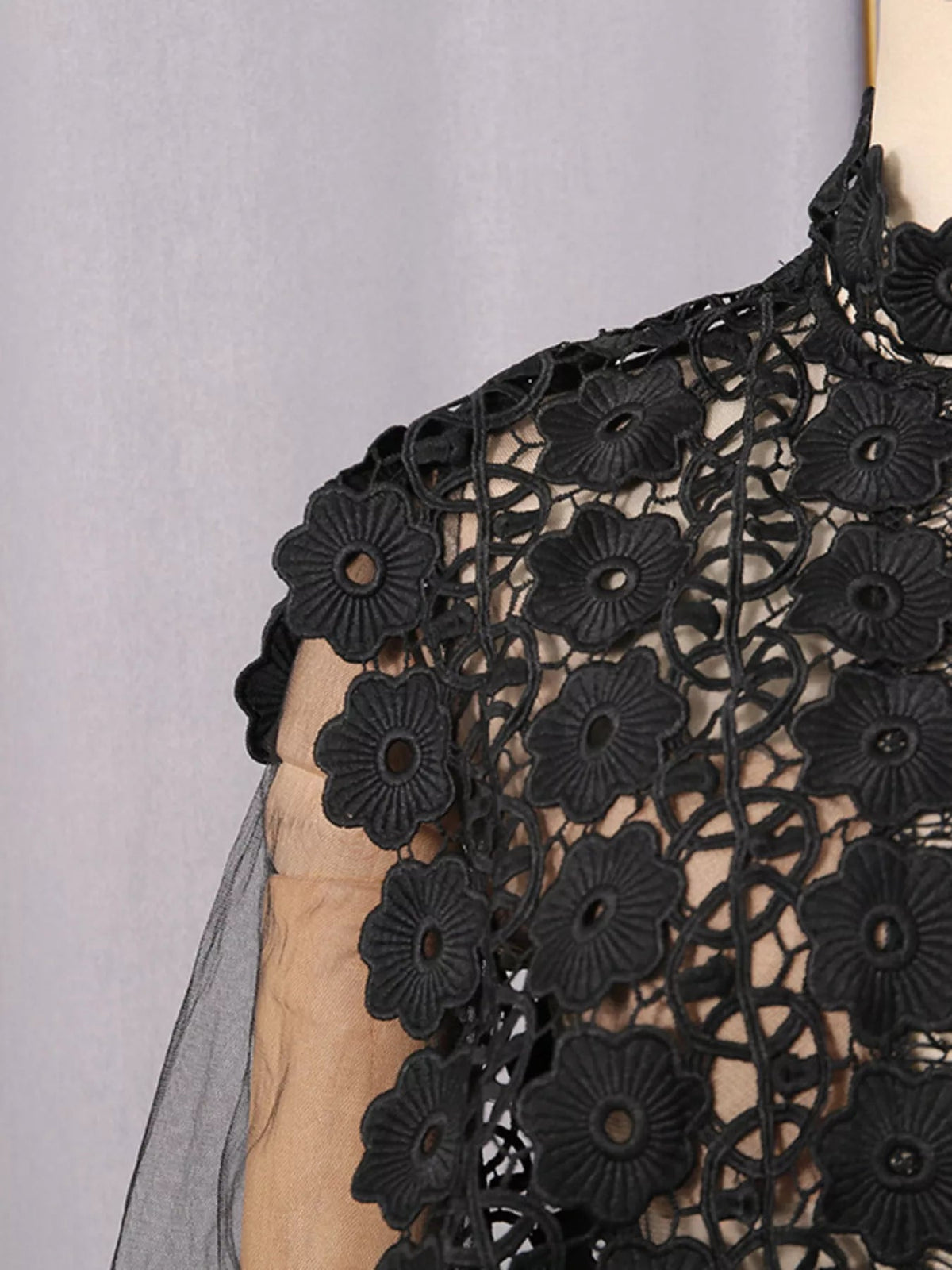 Lace Sheer Sleeve Mini Dress - Flip Flop Dynasty
