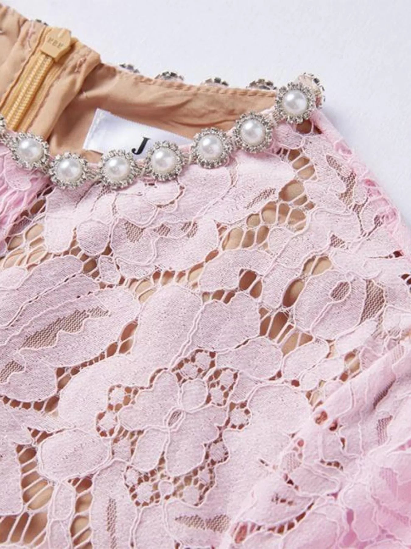 Lace Short Sleeve Mermaid Dress - Flip Flop Dynasty