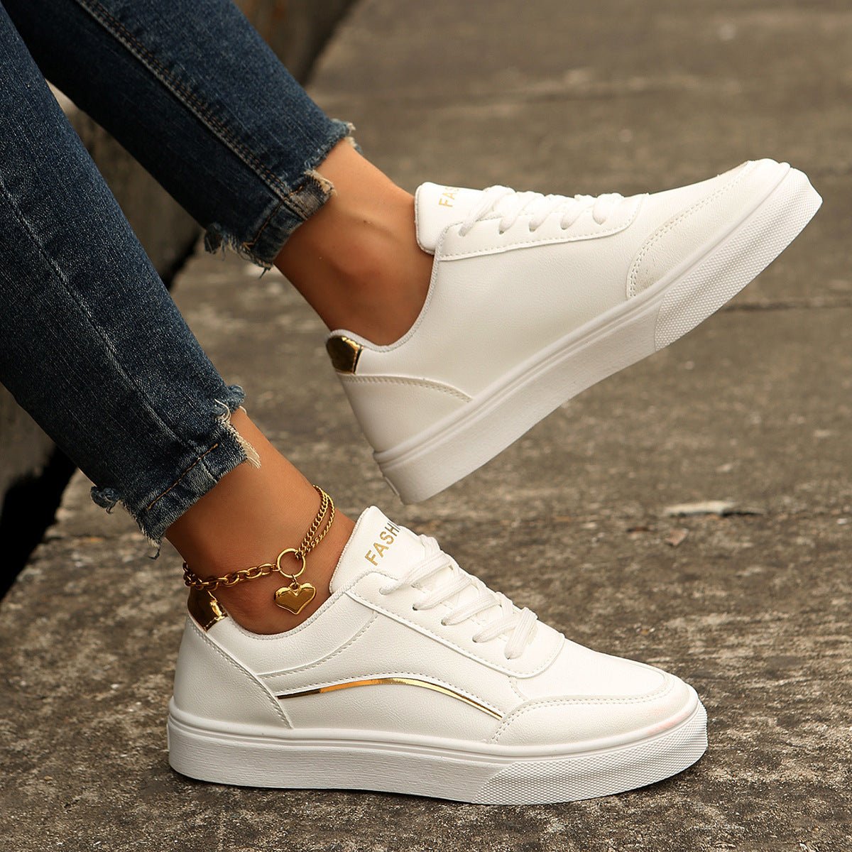 Lace Up Casual Sneakers - Flip Flop Dynasty