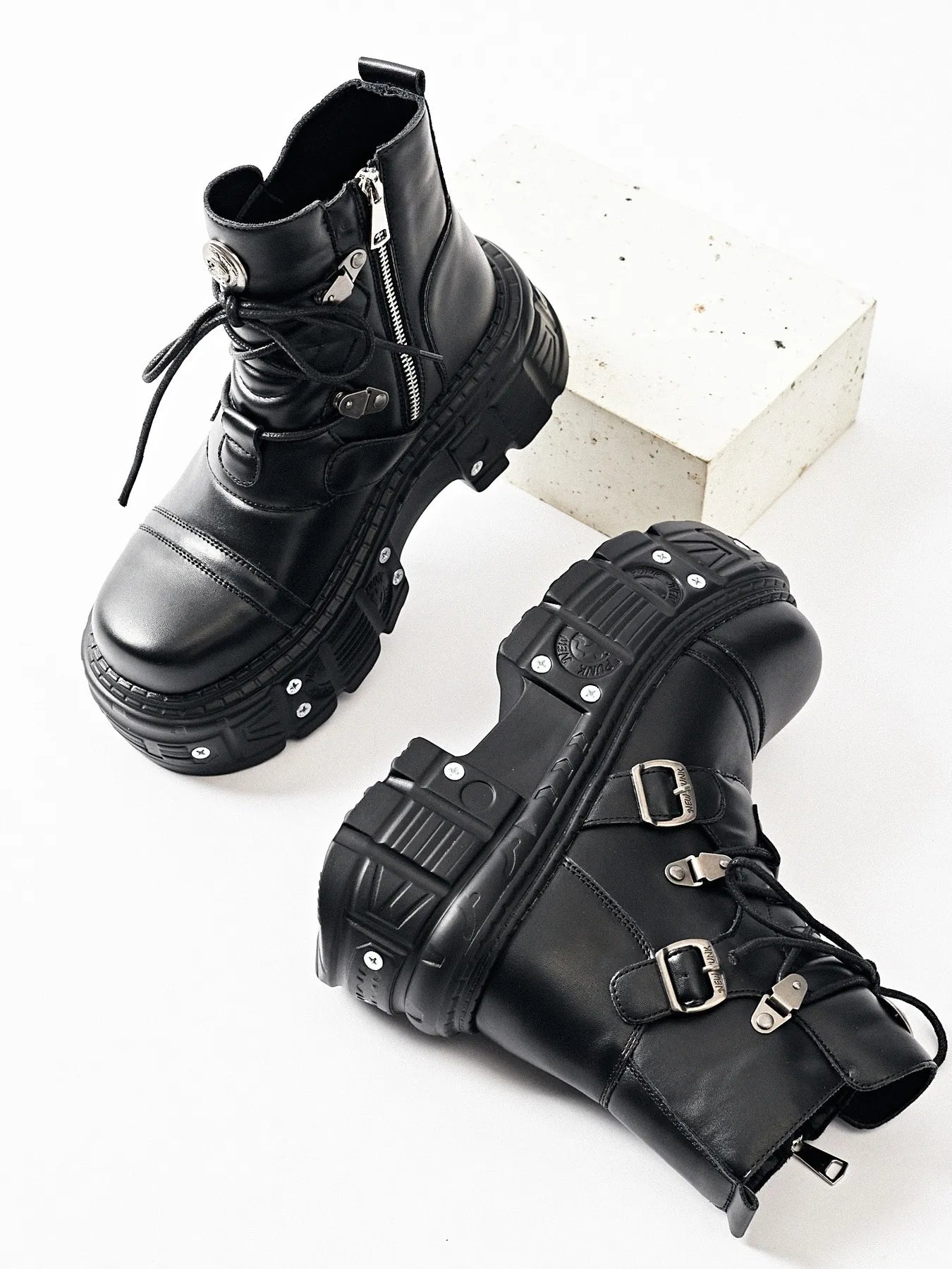 Lace Up Platform Boots - Flip Flop Dynasty