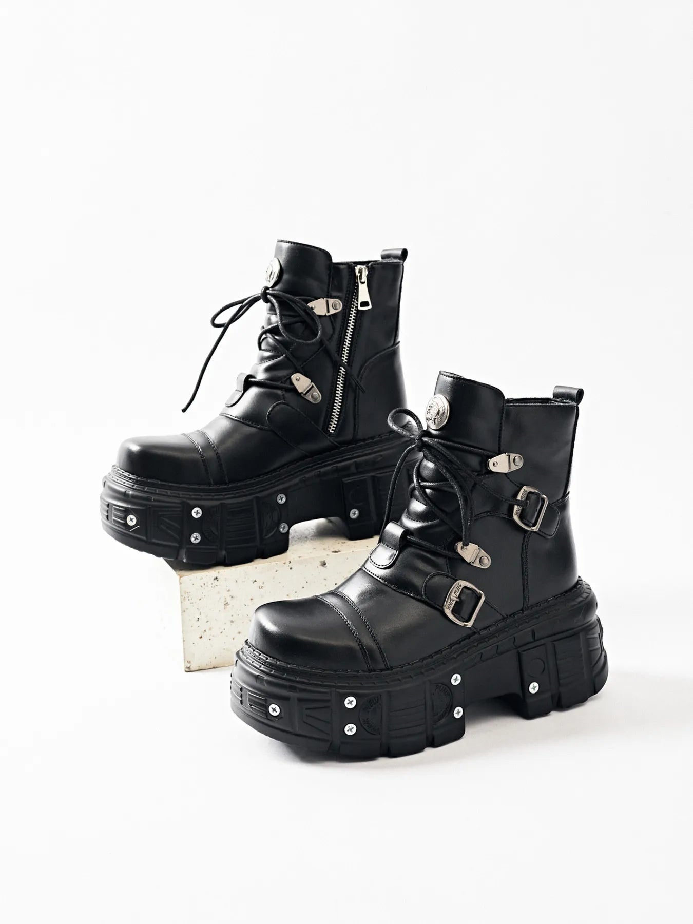 Lace Up Platform Boots - Flip Flop Dynasty