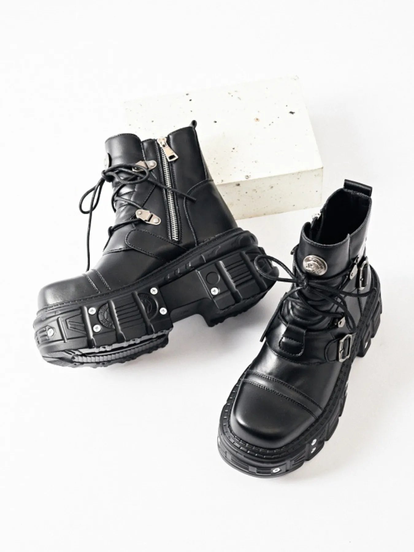 Lace Up Platform Boots - Flip Flop Dynasty