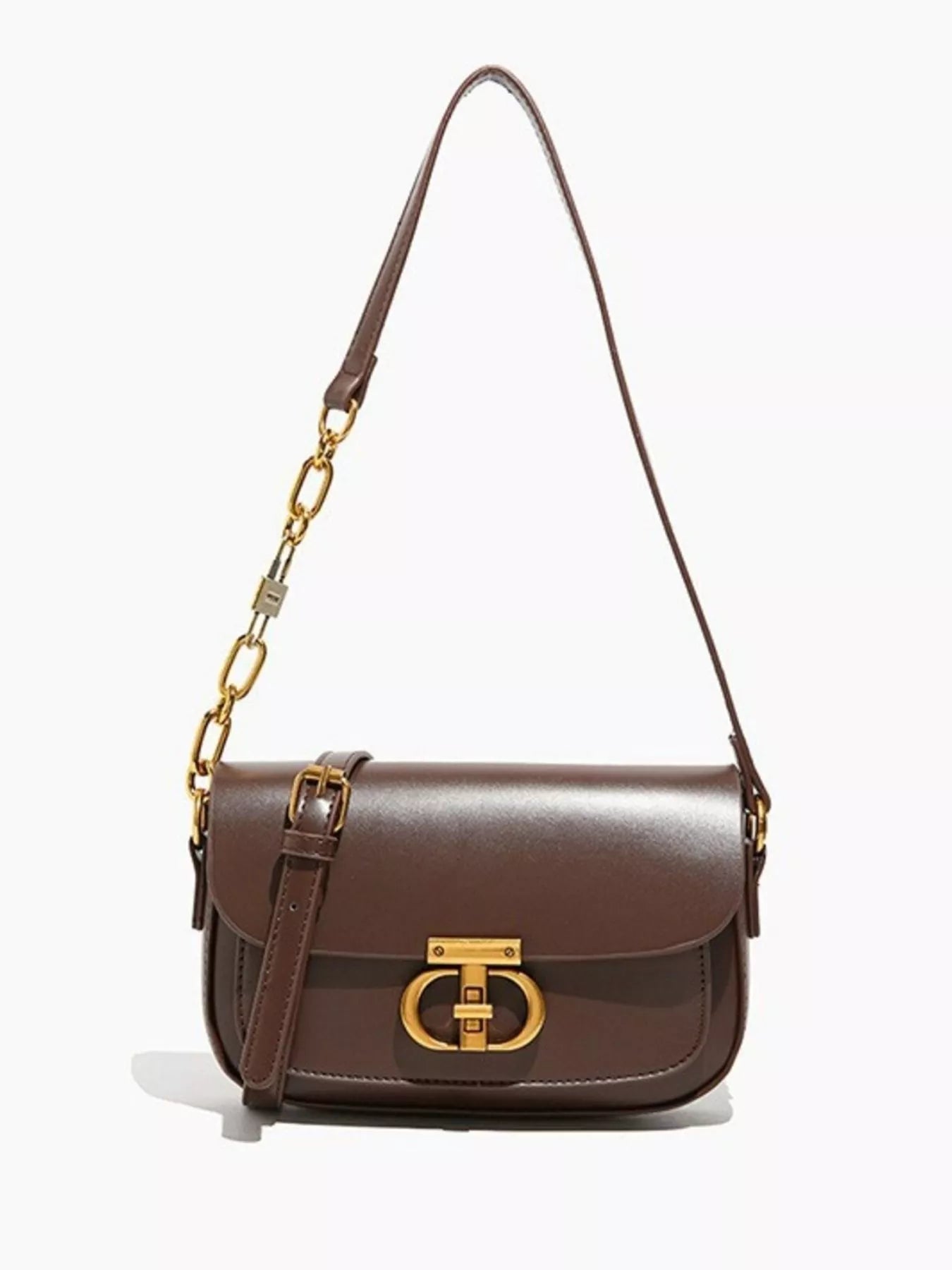 Leather Flap Shoulder Bag - Flip Flop Dynasty